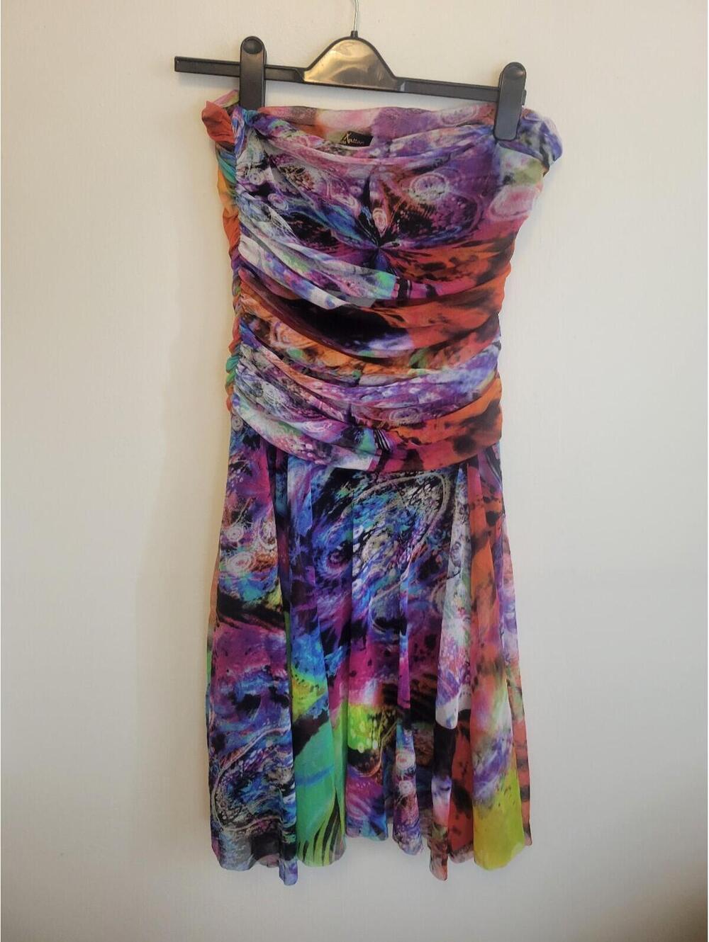 Women's Strapless Sleeveless Dress Elana Katan Size L